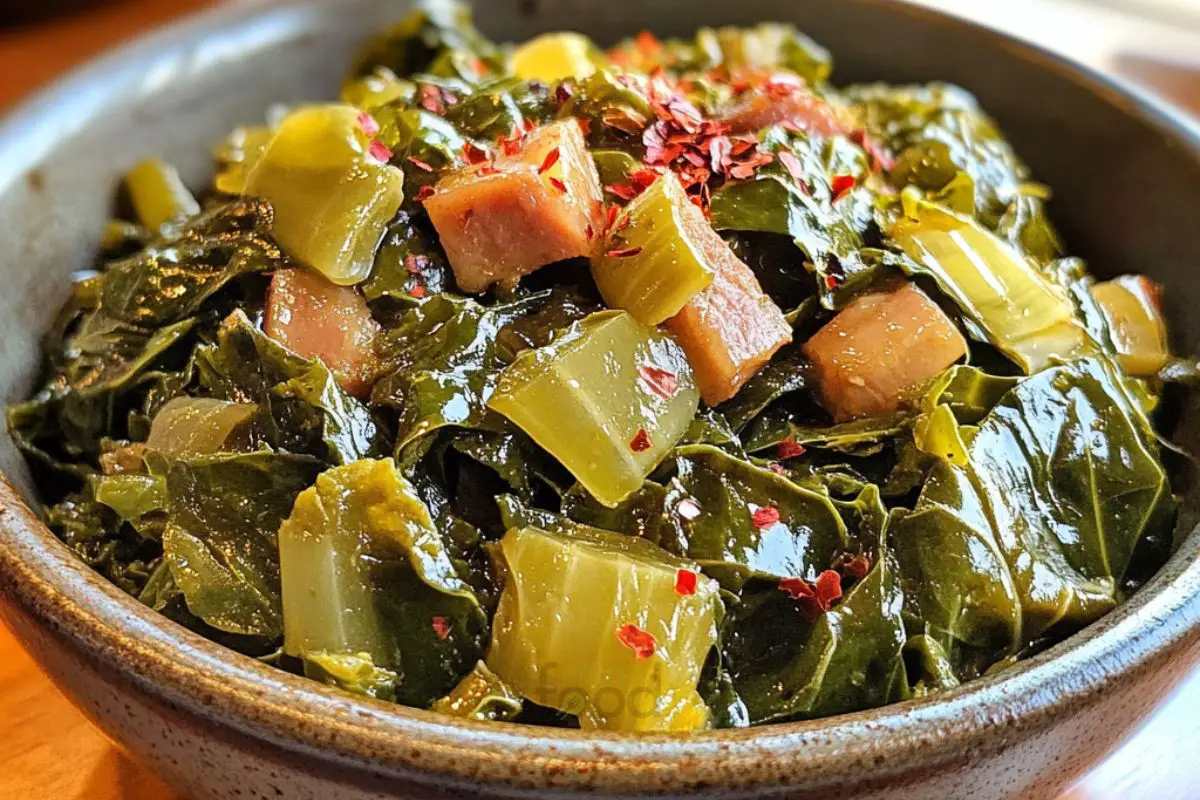 COLLARD GREENS WITH SMOKED TURKEY