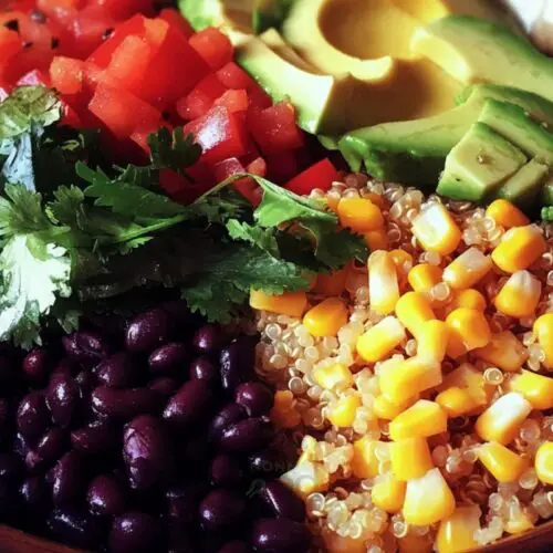 Healthy Quinoa and Black Bean Bowl