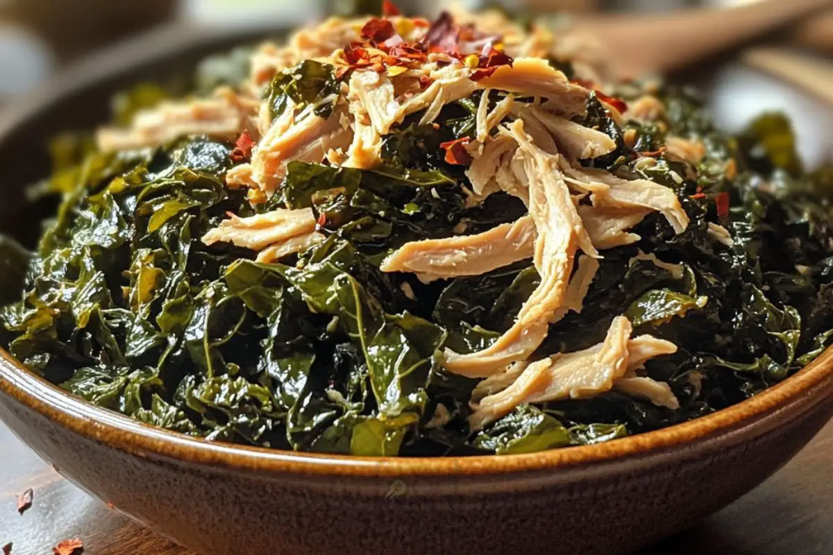 COLLARD GREENS WITH SMOKED TURKEY