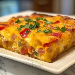 Easy Bacon Egg and Hashbrown Casserole