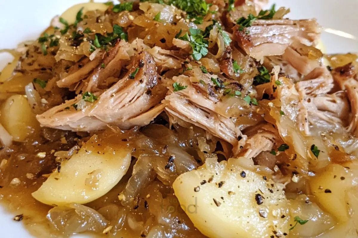 PORK AND SAUERKRAUT CROCKPOT