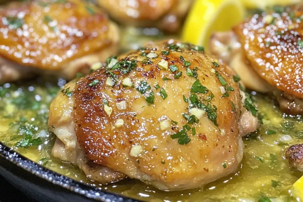 TENDER GARLIC BUTTER CHICKEN THIGHS