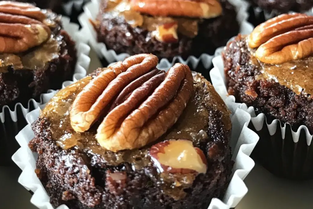 Pecan Pie Brownie Bites