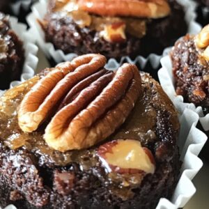 Pecan Pie Brownie Bites