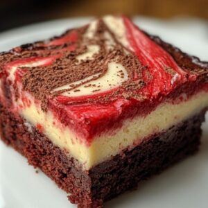 Red Velvet Cheesecake Brownies