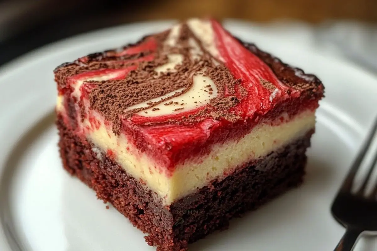 Red Velvet Cheesecake Brownies