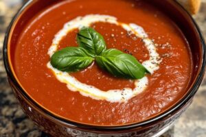 CREAMY TOMATO BASIL SOUP