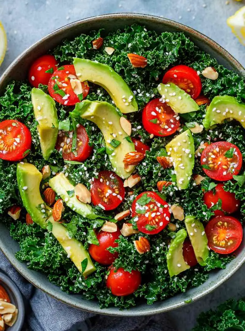  kale salad with lemon vinaigrette