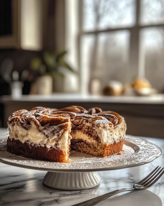 Cinnamon Roll Cake