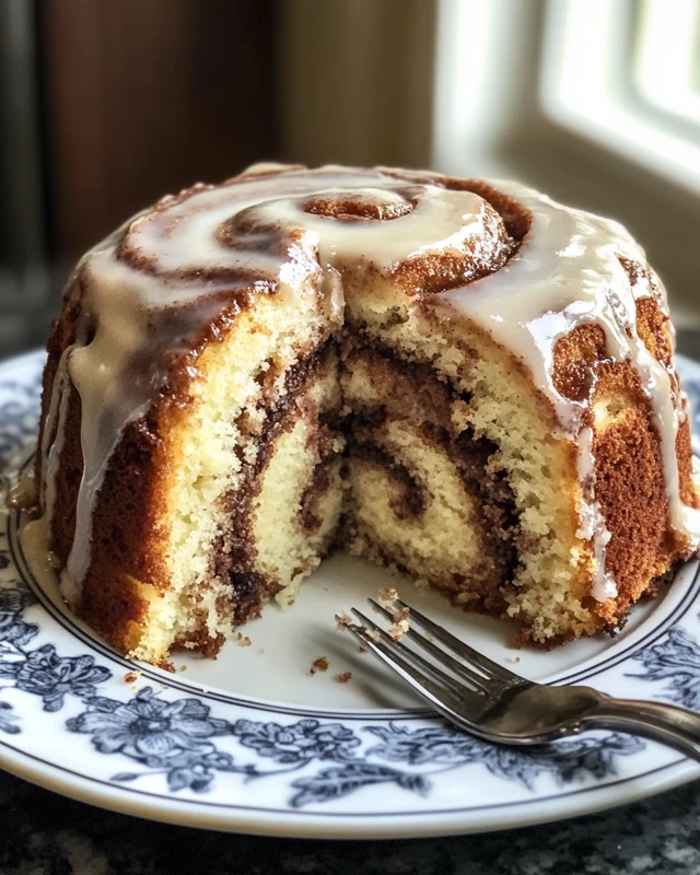 Cinnamon Roll Cake