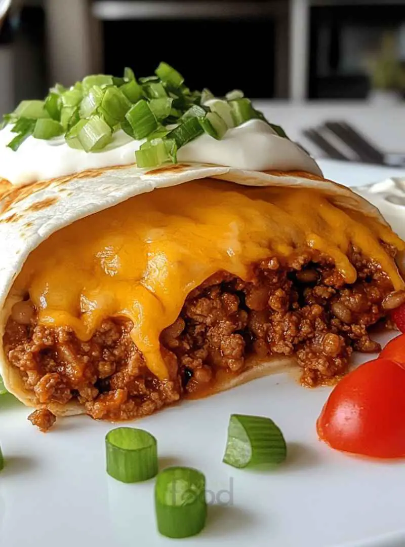 Beefy Melt Burrito