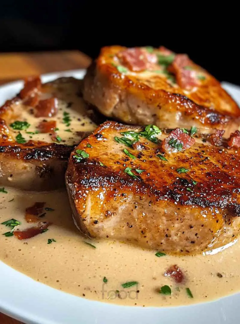 Creamy Bacon Pork Chops