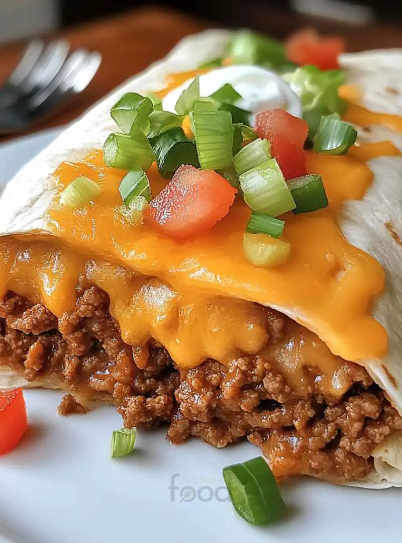 Beefy Melt Burrito