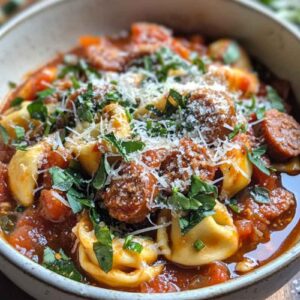 Sausage and Tortellini Soup