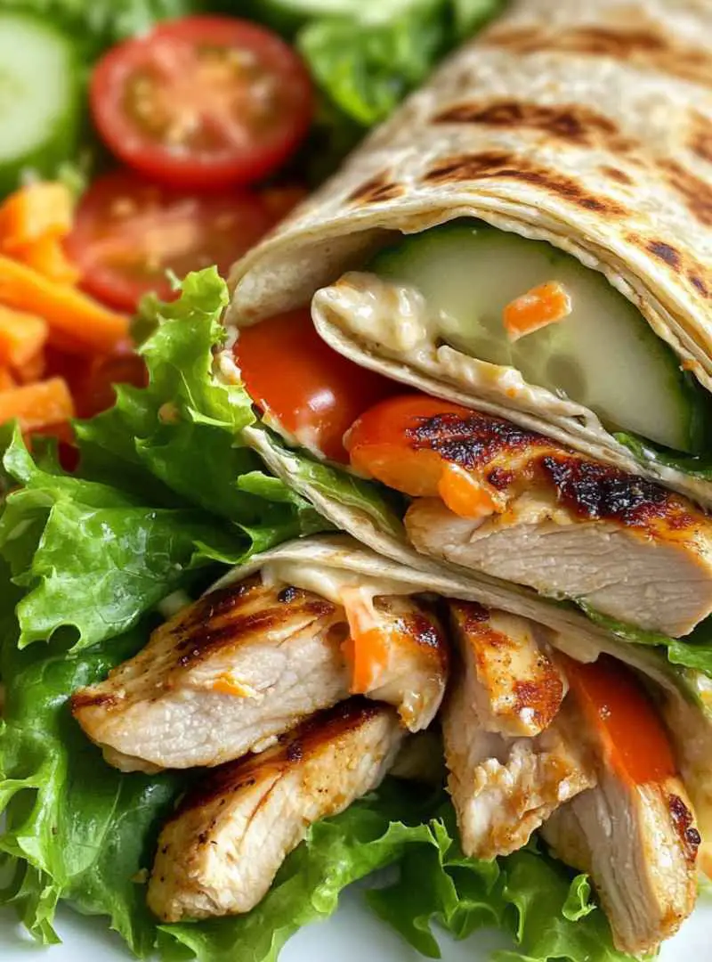 Grilled Chicken Ranch Wraps