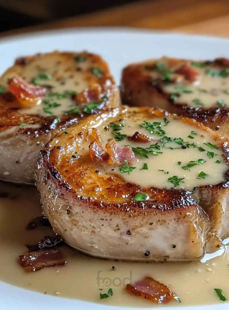 Creamy Bacon Pork Chops