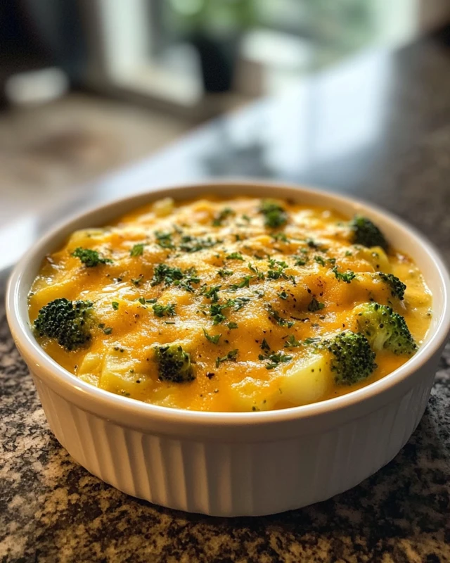 Crockpot Potato Broccoli Cheddar Soup