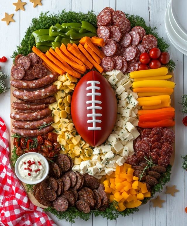 Super Bowl Charcuterie Board