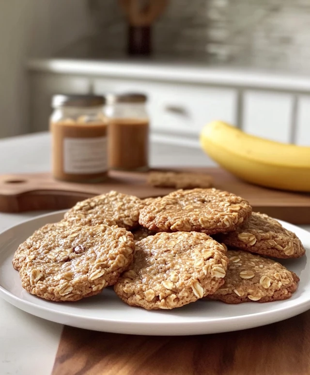 Soft Chewy Banana Oatmeal Cookies Recipe