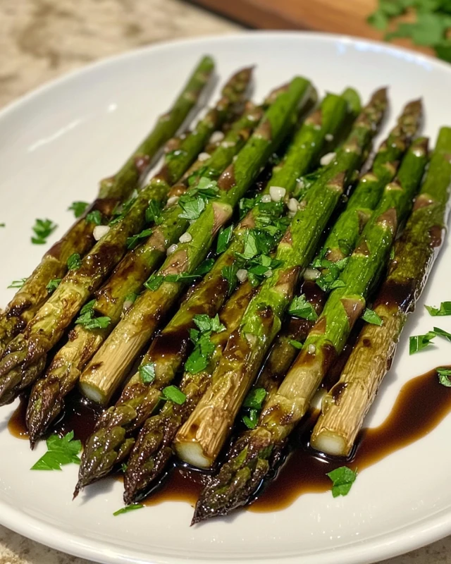 Easy Asparagus with Balsamic Glaze