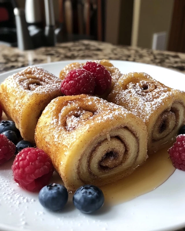 Cinnamon Roll French Toast Roll-Ups