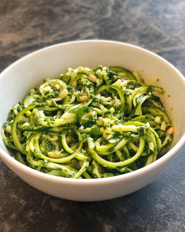 Zucchini Noodles Pesto Recipe