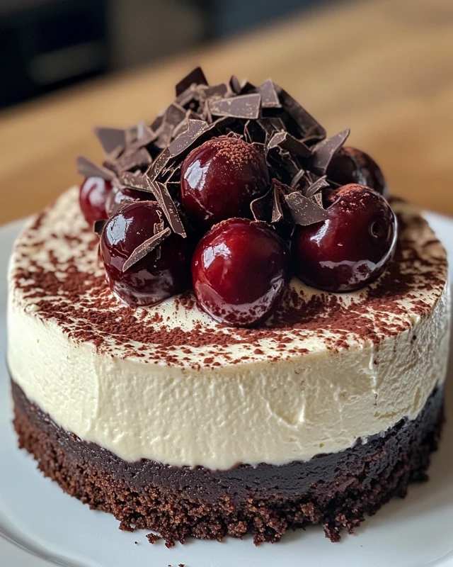 Decadent Black Forest Cheesecake