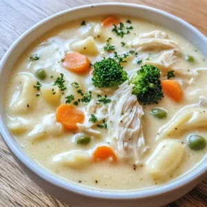 Crockpot Chicken Alfredo Soup