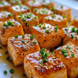 Crispy Honey Garlic Salmon Bites