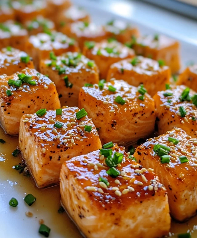 Crispy Honey Garlic Salmon Bites