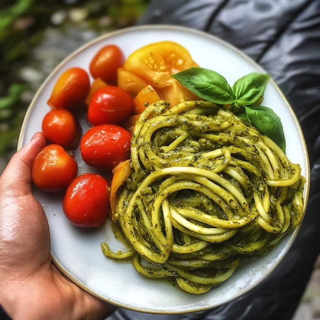 Zucchini Noodles with Pesto Sauce