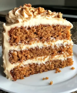 Moist Carrot Cake with Cinnamon Cream Cheese Frosting