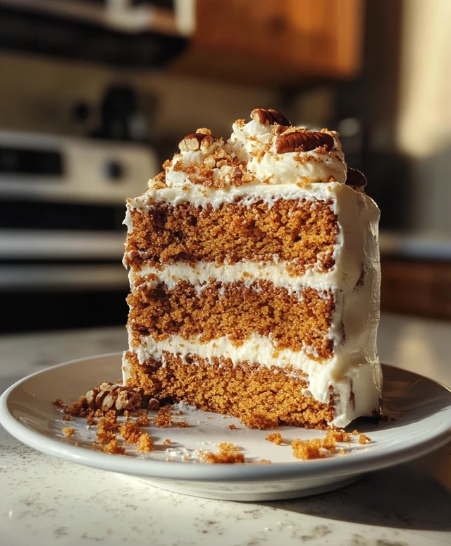 Pumpkin Spice Cake with Cream Cheese Icing