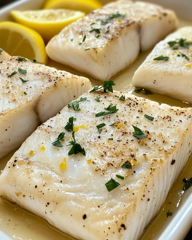 Delicious Baked Halibut with Lemon and Herbs