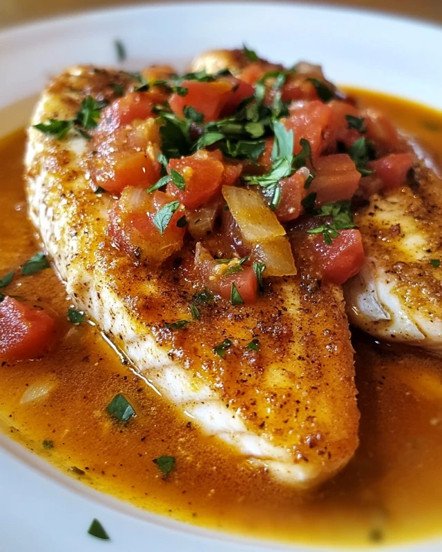 Red Snapper with Creamy Creole Sauce