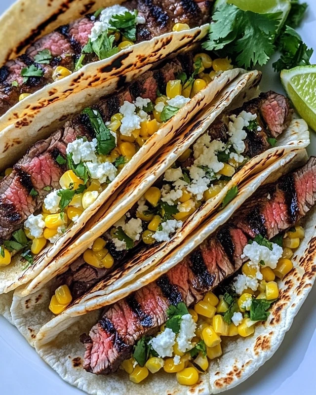 Grilled Steak Elote Tacos Recipe