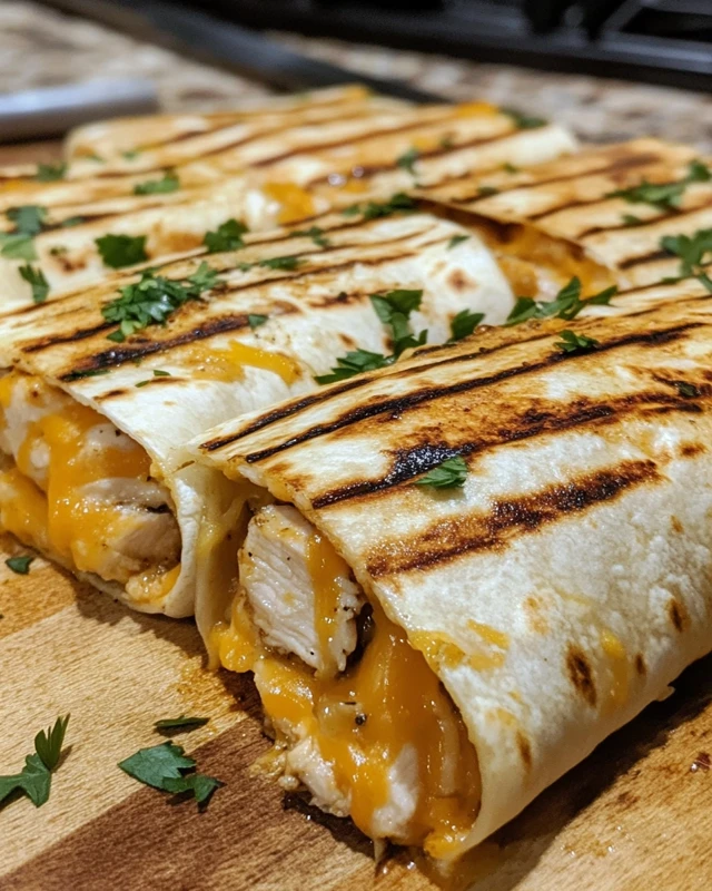 Garlic Chicken Wraps