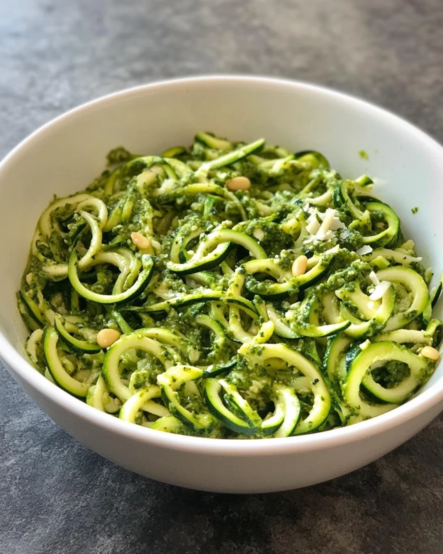 Zucchini Noodles Pesto Recipe