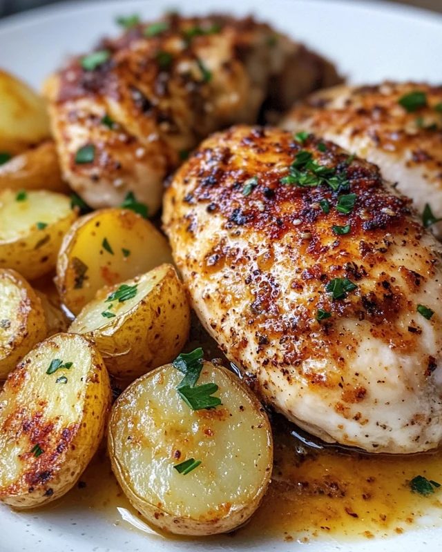 Garlic Parmesan Chicken and Potatoes