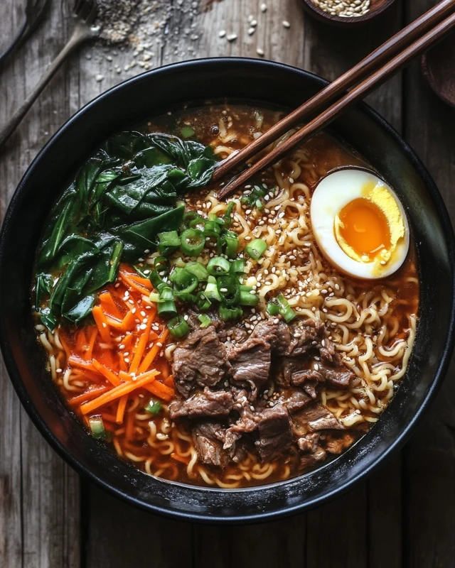 Slow Cooker Beef Ramen Noodles