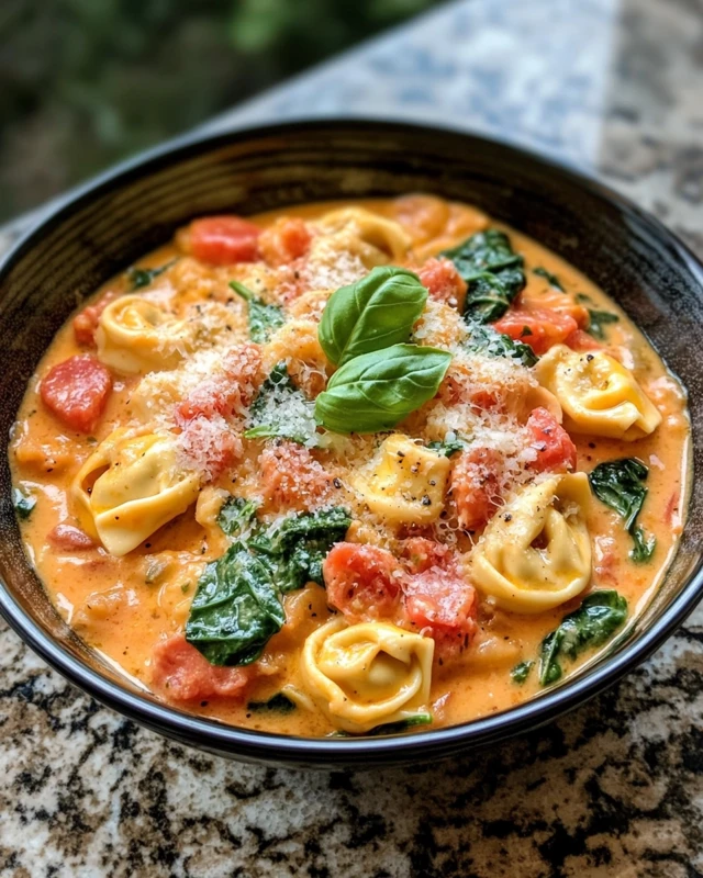 Crockpot Creamy Tortellini