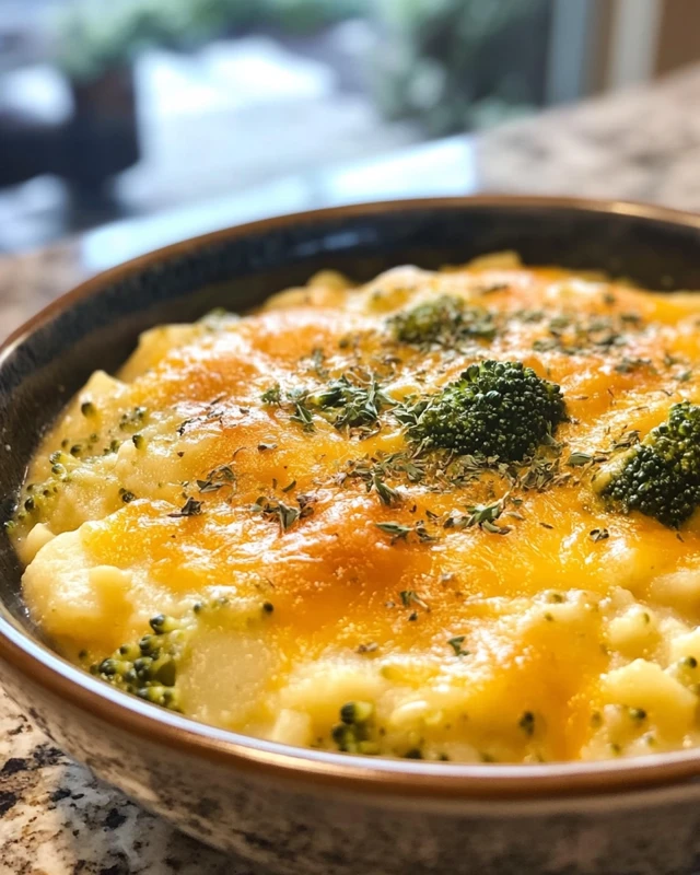 Crockpot Potato Broccoli Cheddar Soup