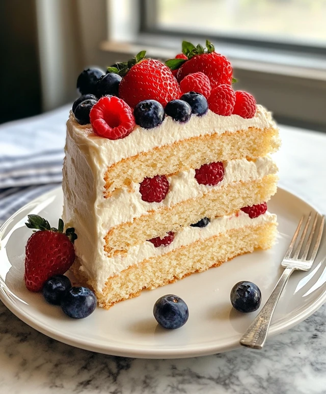 Berry Cake with a Light Vanilla