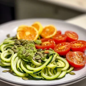 Zucchini Noodles with Avocado Sauce