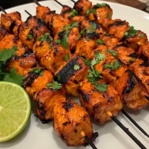 Mexican Chicken Skewers with Lime and Cilantro