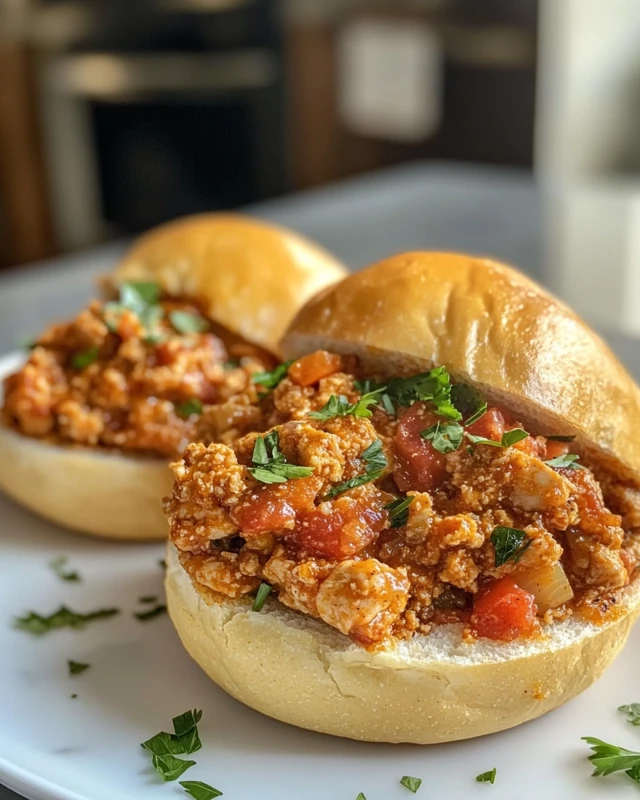 Cajun Chicken Sloppy Joes