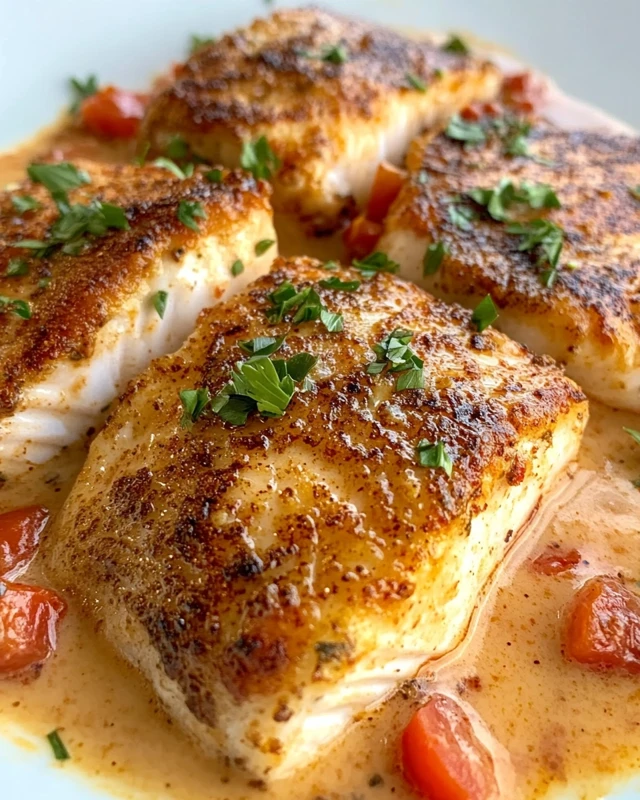 Red Snapper with Creamy Creole Sauce