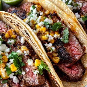 Grilled Steak Elote Tacos Recipe