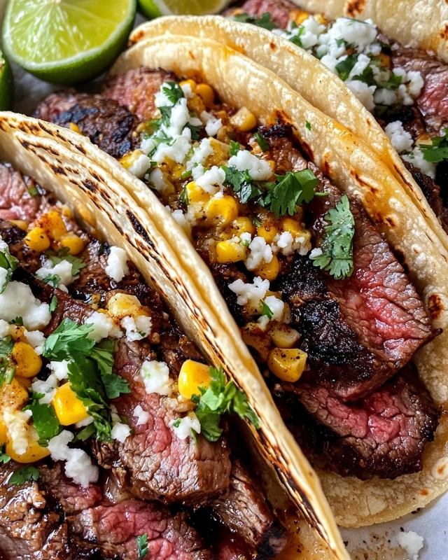 Grilled Steak Elote Tacos Recipe