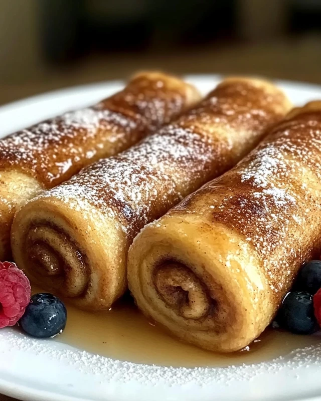 Cinnamon Roll French Toast Roll-Ups